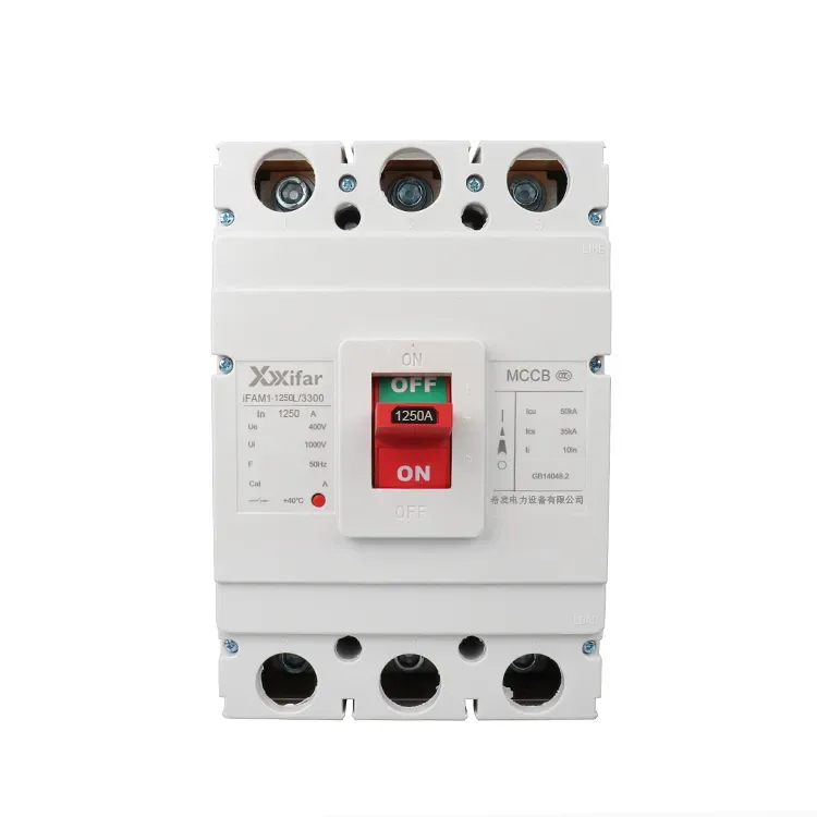 Bộ ngắt mạch vỏ mô-đun 1250a Tpn 50ka 3 cực