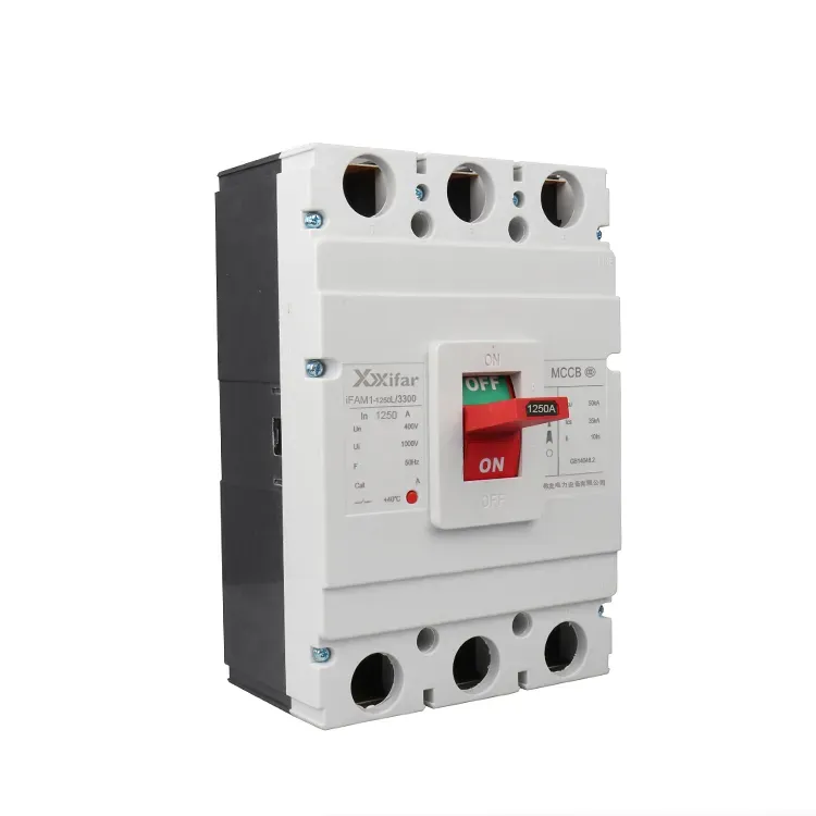Bộ ngắt mạch vỏ mô-đun 1250a Tpn 50ka 3 cực