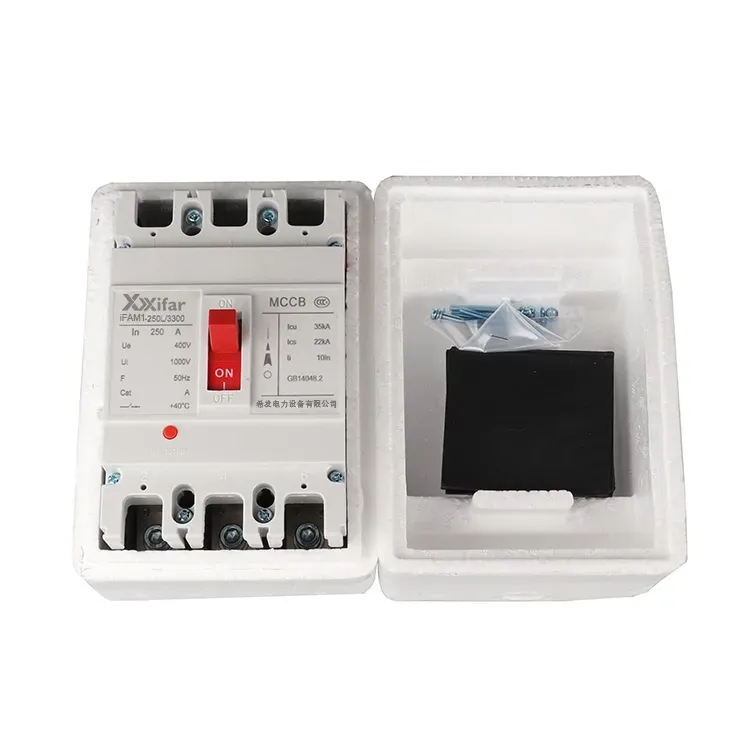Bộ ngắt mạch Mccb 250a 2p Loại cố định Bộ ngắt mạch Mccb 250a 2p Loại cố định